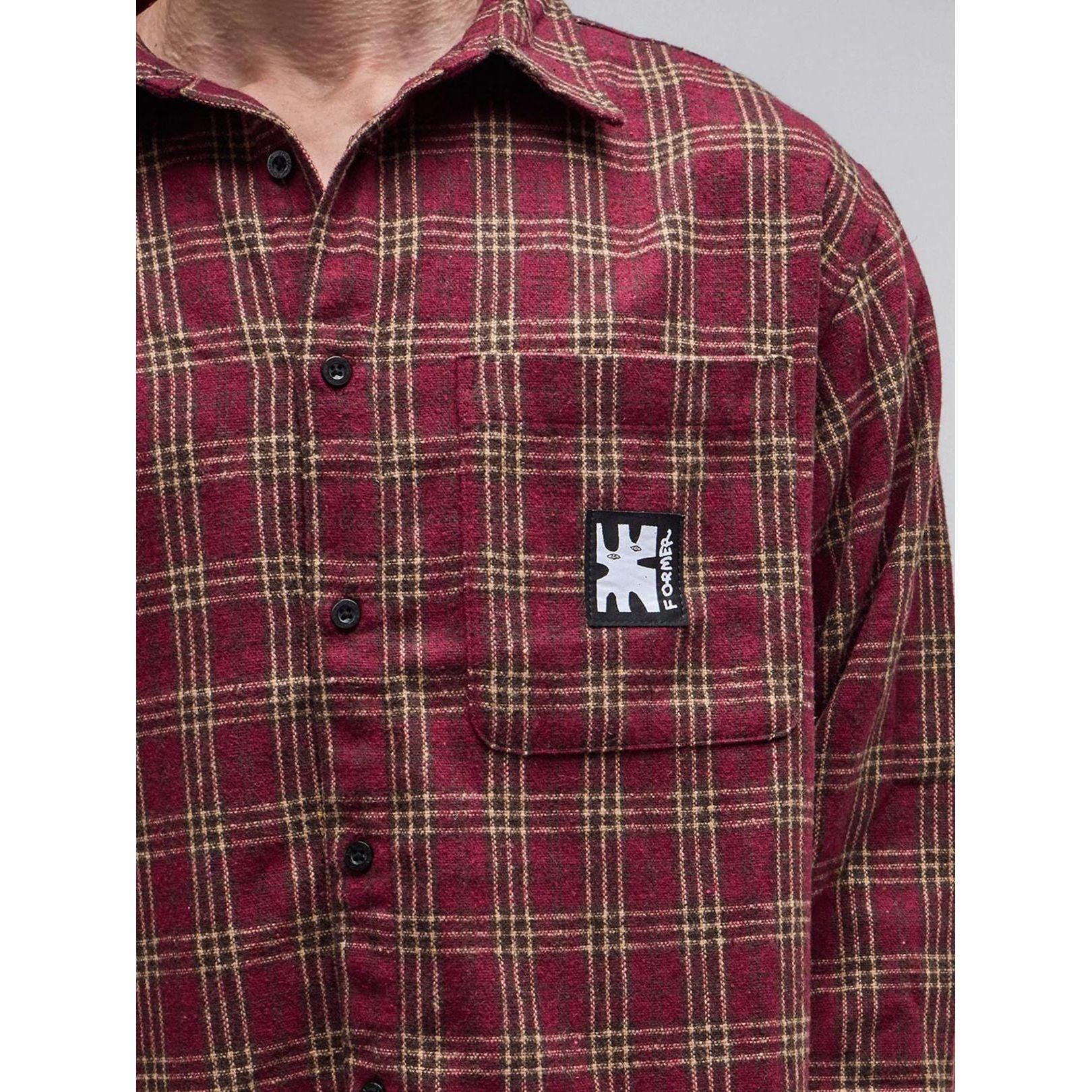 Reynolds Flannel LS Shirt - Red