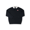 REYNOLDS FLATLINE RUGBY POLO // BLACK