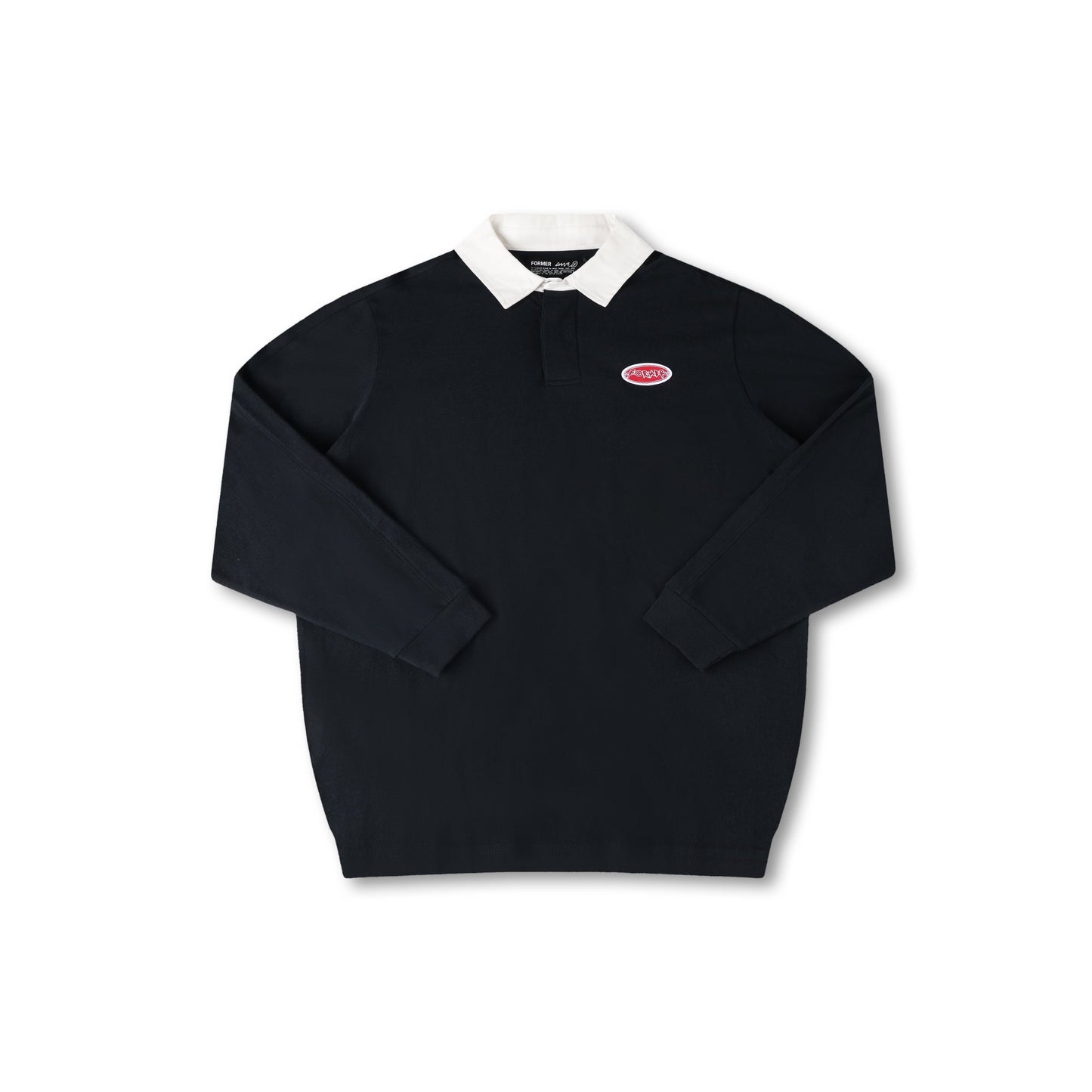 REYNOLDS FLATLINE RUGBY POLO // BLACK