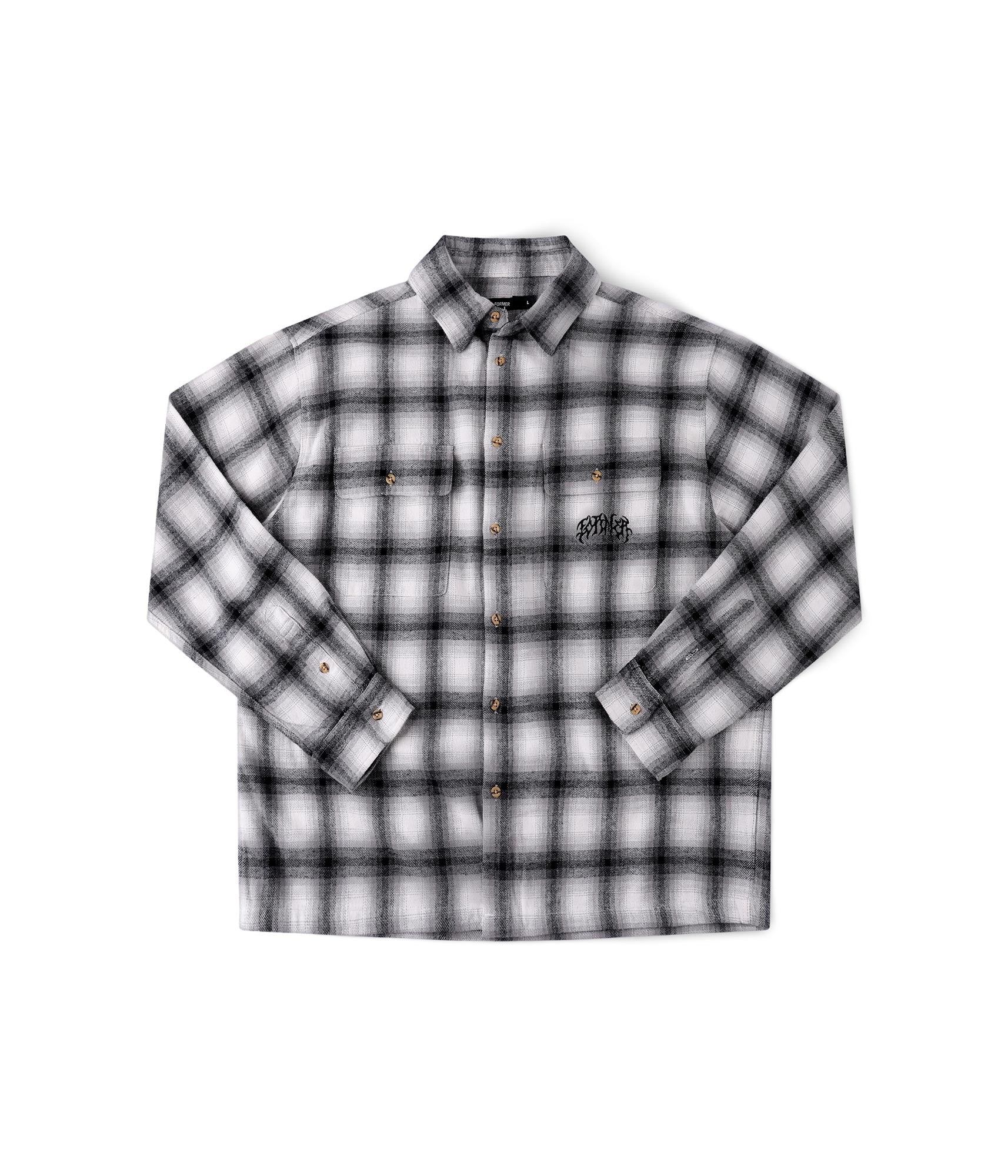 VIVIAN FLANNEL LS SHIRT // GREY
