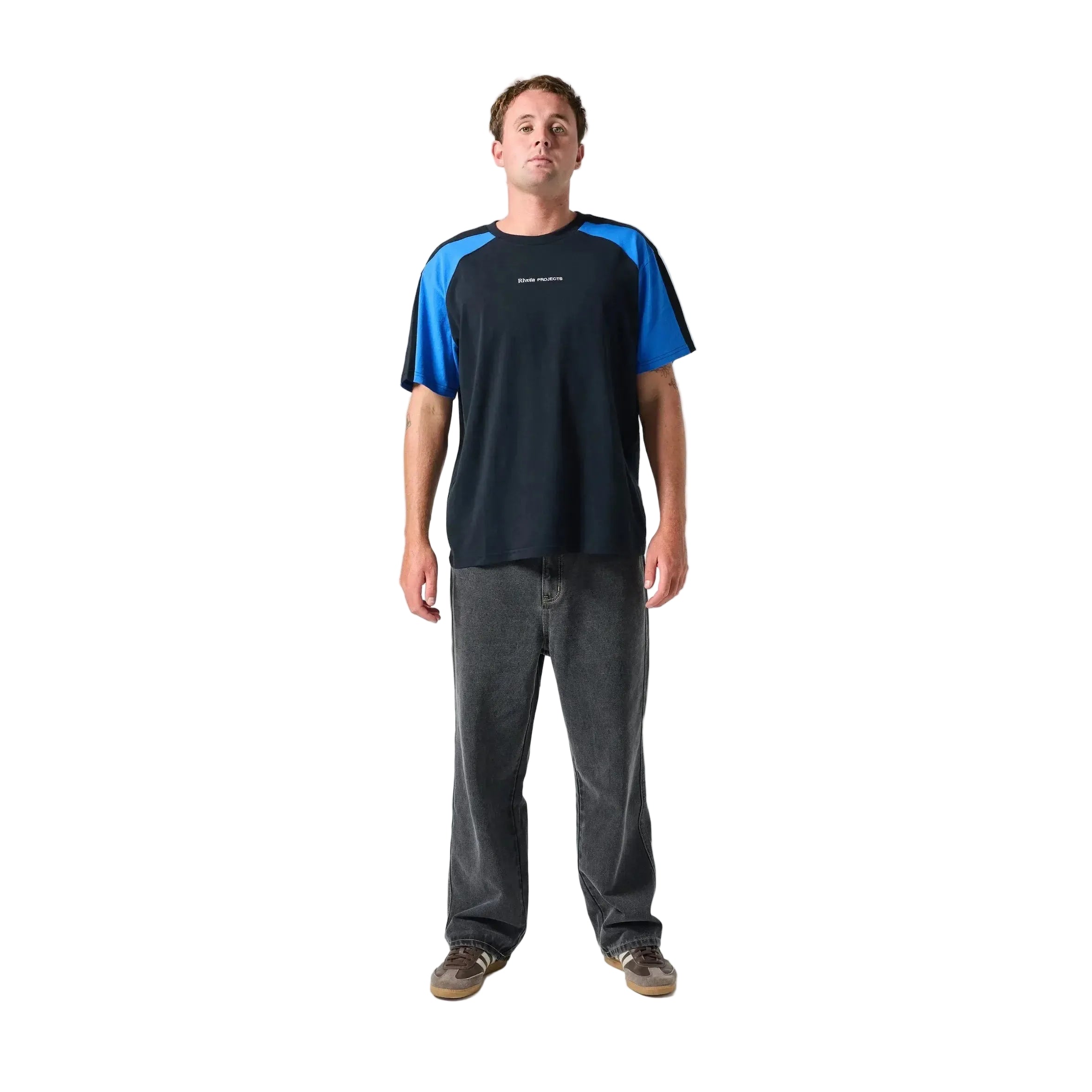 Rivvia Passage Tee Shirt - Black / Blue