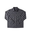 VIVIAN FLANNEL LS SHIRT // BLACK/GREY